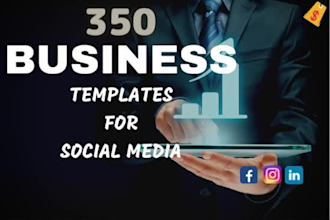 provide ready to use 350 business instagram post templates