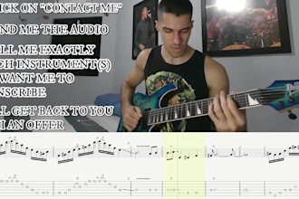transcribe any song to guitar pro, midi and tabs
