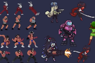 2d pixel art sprite sheet pixel art animation 2d retro pixel game art character