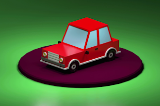 do low poly 3d game assets and low poly 3d model