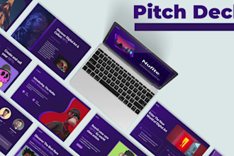 design business keynote presentation and pitch deck, pptx