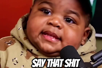 viral ai baby podcast video, talking baby ai reels, tiktok youtube baby avatar