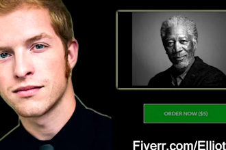 record a morgan freeman or character voice over