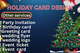 design stunning party invitations, greeting cards, wedding flyers, and more