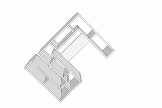 create 2d, 3d plan for DIY furniture and woodwork project for laser cut and cnc