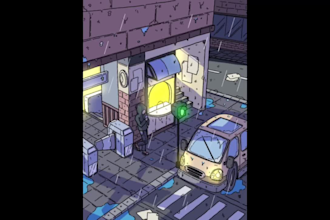 draw a cover or wallpaper with lofi style