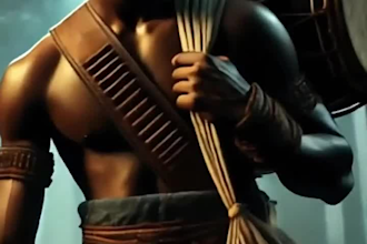 create ai animation story, ai video art, african folktales, kids cartoon