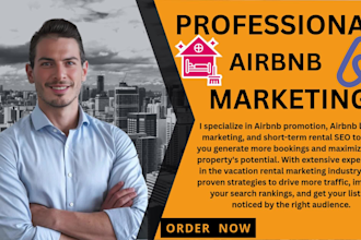 promote and market your airbnb listing, and help generate more bookings
