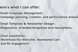 expert email marketing for campaigns, automations in mailchimp, klaviyo