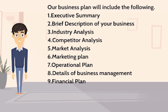create a business plan and a business financial model