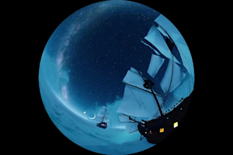 create fulldome animation for spherical screen