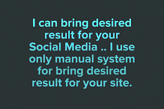 be your social media manager, social media marketing