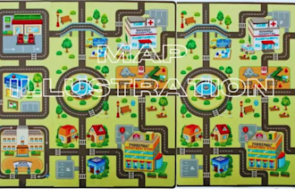 design 2d isometric map city map vector map illustration for fantasy 2d game map