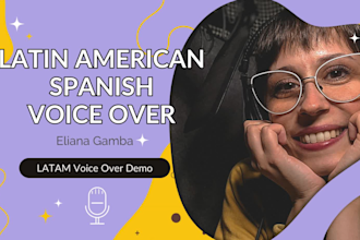 be the professional voice you need in latin spanish