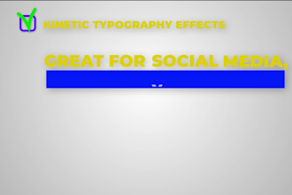 deliver animated typography of high quality for your project