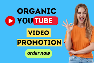 do organic youtube video promotion