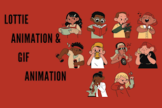 create lottie animation and gif for your mobile app and website