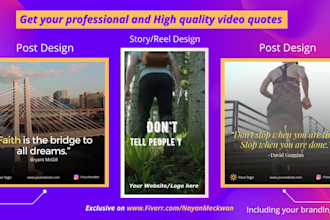 make motivational short video quotes