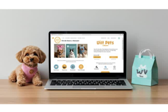 design pet shopify store, pet cremation, pet incineration website using wix