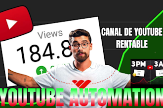 canal profesional de automatización de youtube sin rostro, video rentable