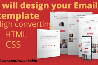 build or design a responsive HTML email template