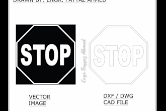 vectorize  your logo, convert image to vector  for cnc cutting and calligraphy