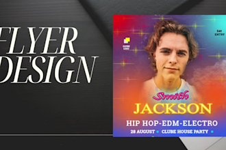 design concert flyer, music club, dj, night club flyer,bold neat party flyer