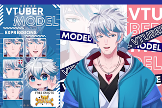 rig anime vtuber model high quality live2d for streaming