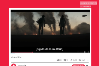 add synced english or spanish subtitles to your video