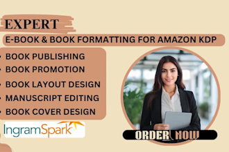 do book formatting, layout design, and typesetting