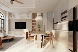 modern, luxurious living room interior design