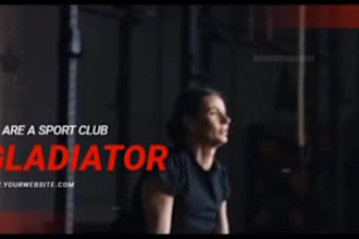 edit create sports gym fitness health promo video