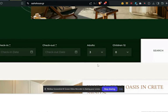 design a classy mobile responsive hotel booking website, or travel website