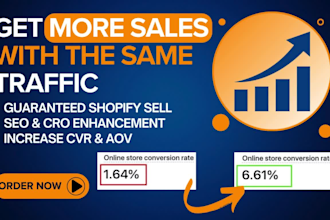 review, optimize and increase the conversion rate of your shopify store