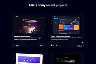develop and design personal portfolio website with react and next js
