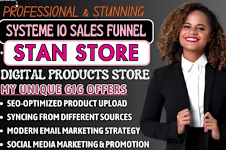 systeme io sales funnel,stan store marketing stan atore,beacon ai,gumroad,payhip