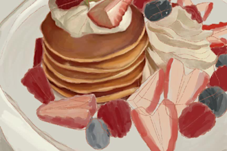 draw realistic food illustrations for menus and packaging
