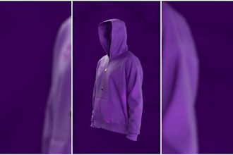 make an engaging 3d zip up hoodie animation