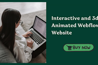develop responsive webflow website with custom integration and animation