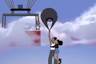 do 2d music video animation, cartoon animation fighting anime animation