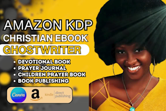 write or do custom design for christian ebook, prayer journal, devotional book