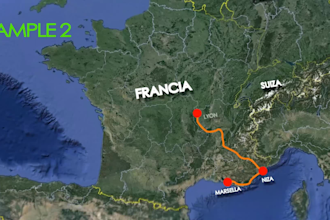 create a following path map video