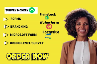create formsite wufoo  surveymonkey, or formstack forms