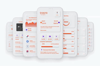 do professional mobile app design wireframes screenshots  app mockups