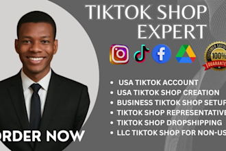 set up and approve your USA tiktok shop full management support