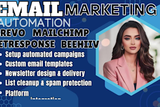 do email marketing automation, newsletter on brevo mailchimp beehiiv getresponse
