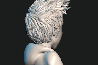 create advance 3d character sculpture, modeling, and rigging, 3d realistic, nsfw