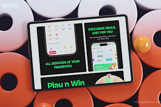 design modern uiux of app or web with wireframe prototype