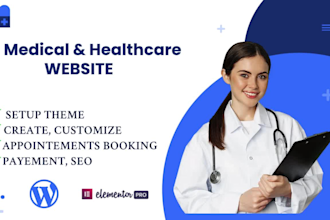create a medical and healthcare wordpress website