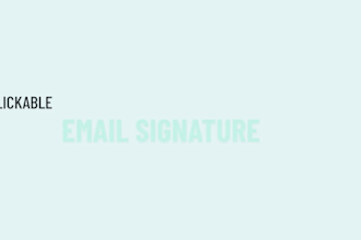 build clickable HTML email signatures and mail footers